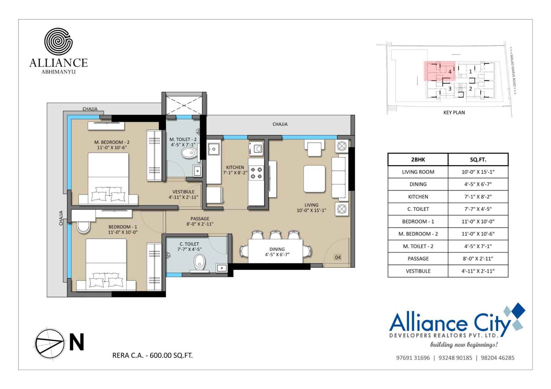 Alliance Abhimanyu - 2 BHK