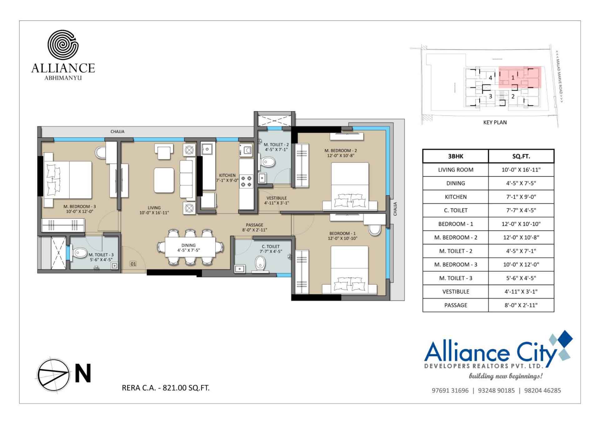 Alliance Abhimanyu - 3 BHK