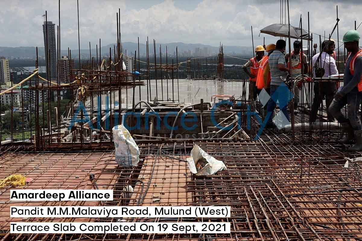 Amardeep Alliance Construction Update Terrace Slab Completed