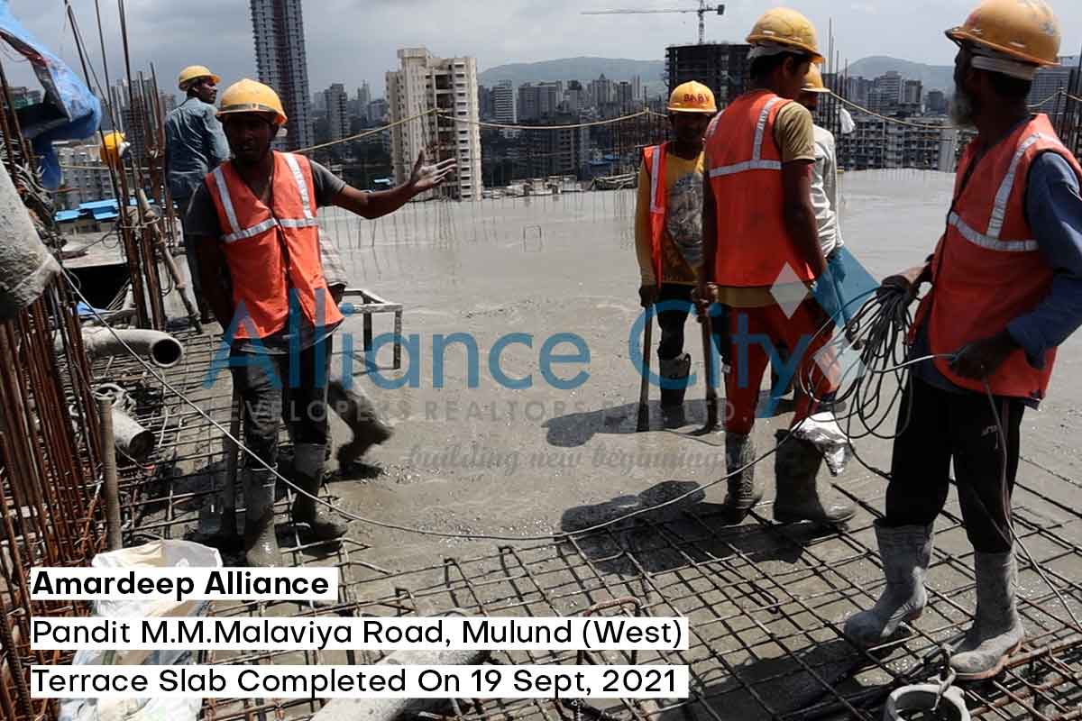 Amardeep Alliance Construction Update Terrace Slab Completed