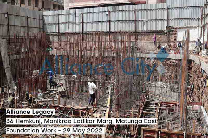 Alliance Legacy Construction Update Foundation work on 29 May 2022