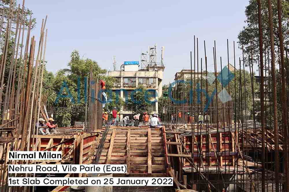 Nirmal Milan Construction Update 1st Slab Completed on 25 January 2022