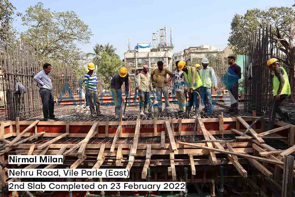 Nirmal Milan Construction Update 2nd Slab Completed on 25 January 2022