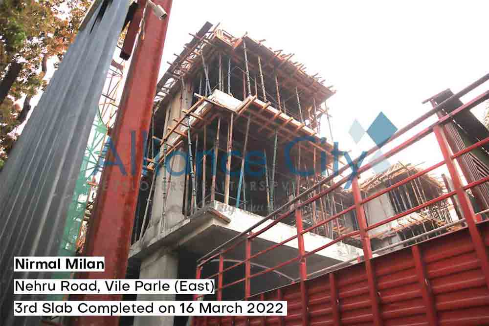 Nirmal Milan Construction Update 3rd Slab Completed on 16 March 2022