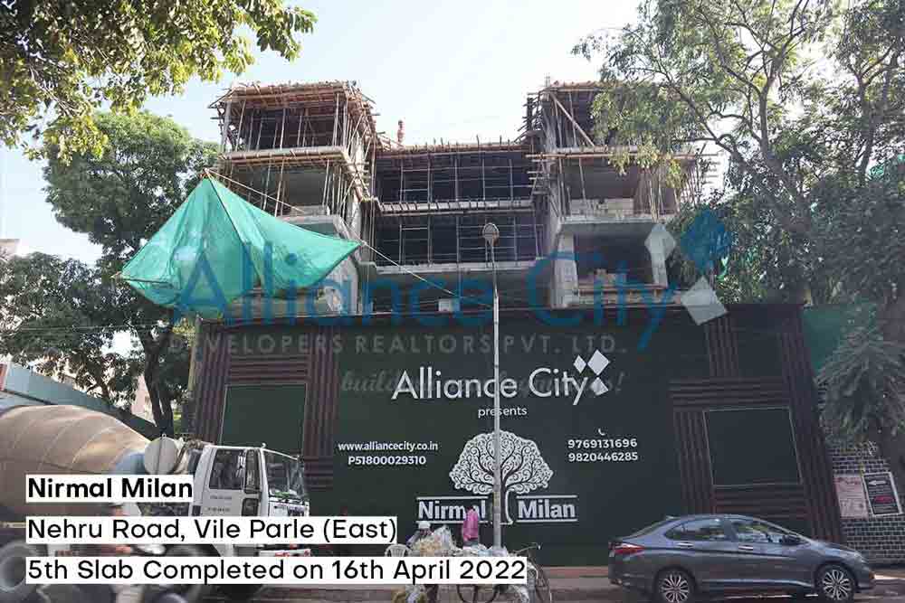 Nirmal Milan Construction Update 5th Slab Completed on 16 April 2022