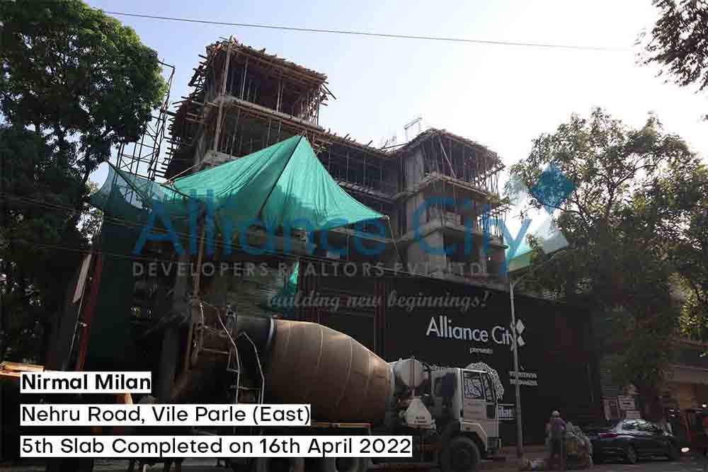 Nirmal Milan Construction Update 5th Slab Completed on 16 April 2022