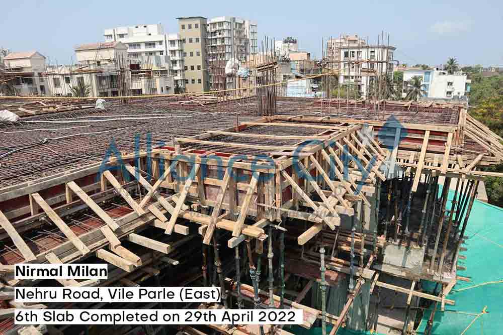 Nirmal Milan Construction Update 6th Slab Completed on 29 April 2022
