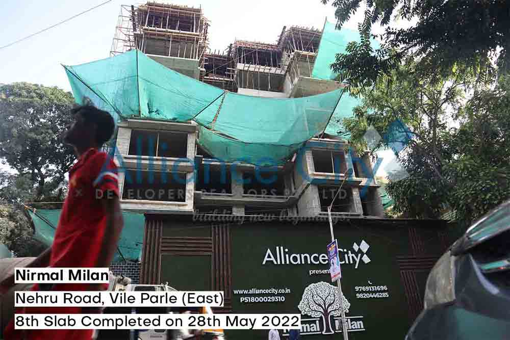 Nirmal Milan Construction Update 8th Slab Completed on 28 May 2022