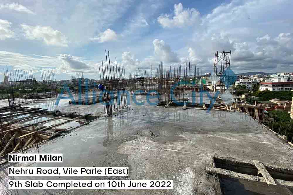 Nirmal Milan Construction Update 9th Slab Completed on 10 June 2022