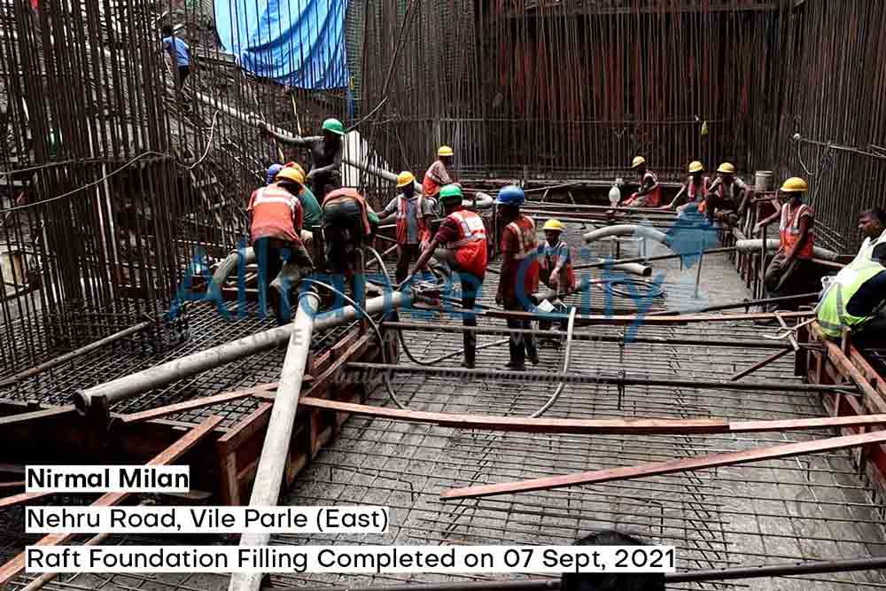 Nirmal Milan Construction Update Raft Foundation Filling