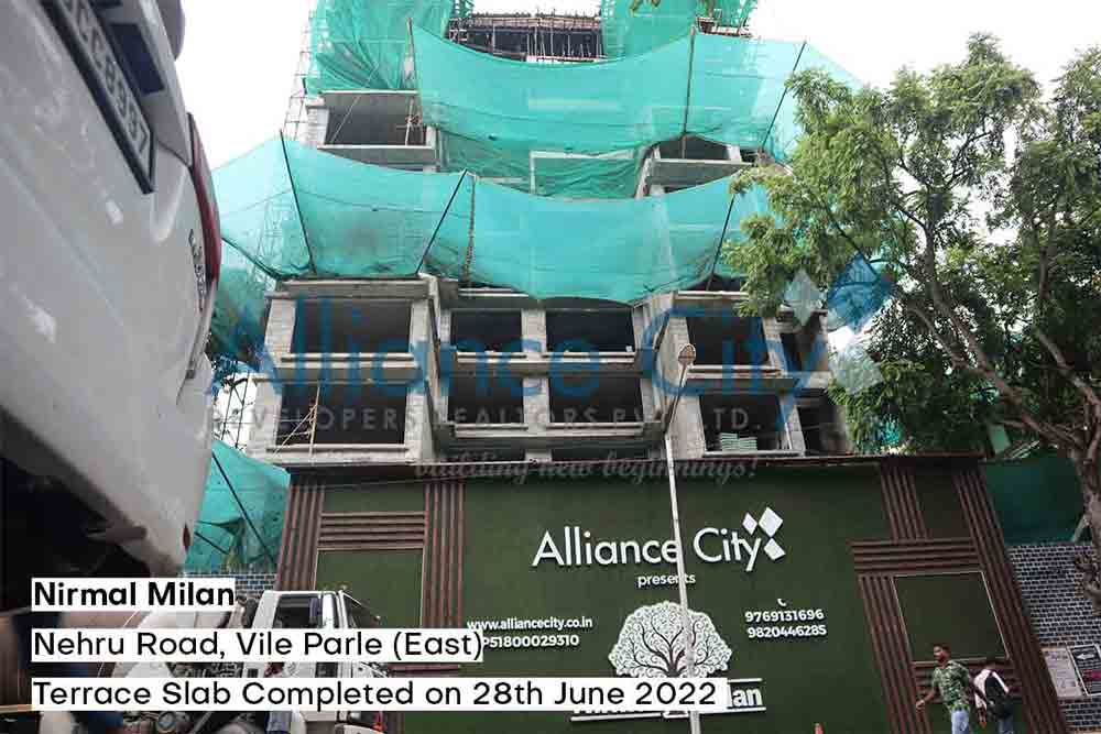 Nirmal Milan Construction Update Terrace Slab Completed on 28 June 2022