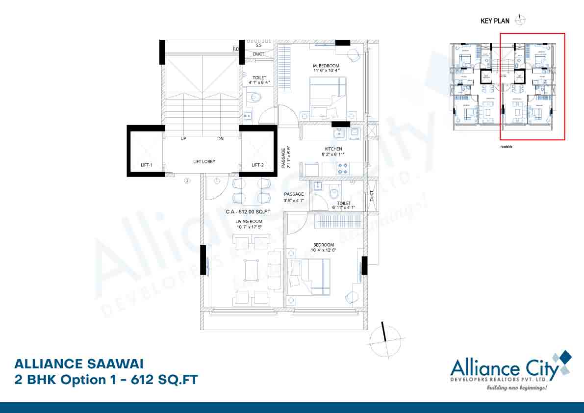Alliance Saawai 2bhk flat available in malad