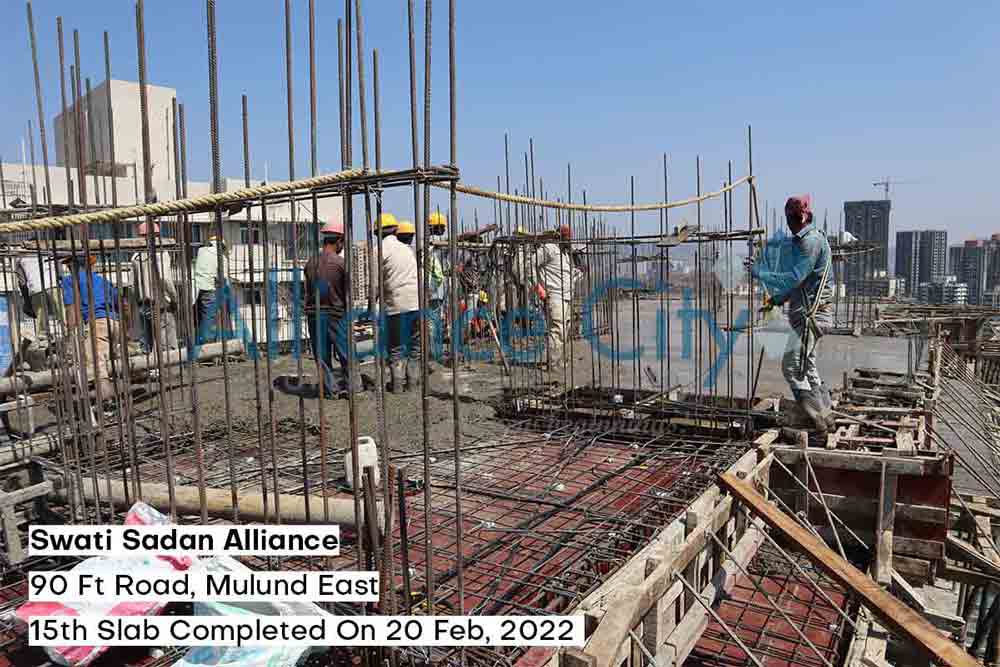 Swati Sadan Alliance Construction Update 15th Slab