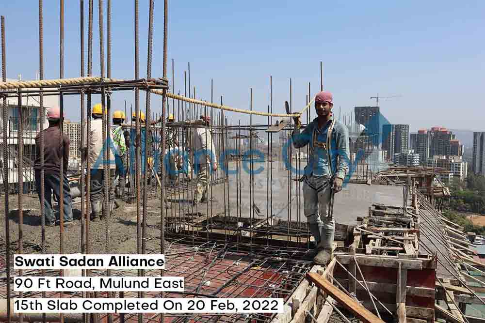 Swati Sadan Alliance Construction Update 15th Slab