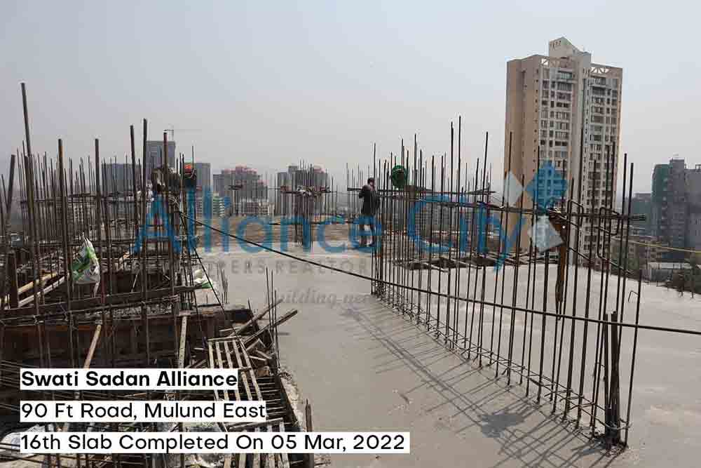 Swati Sadan Alliance Construction Update 16th Slab