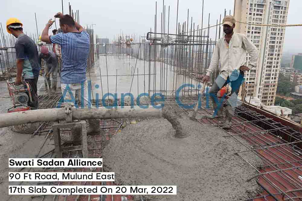 Swati Sadan Alliance Construction Update 17th Slab