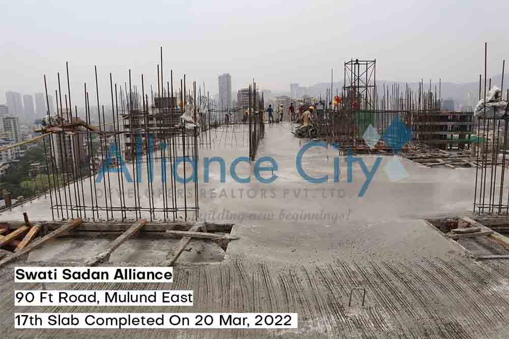 Swati Sadan Alliance Construction Update 17th Slab