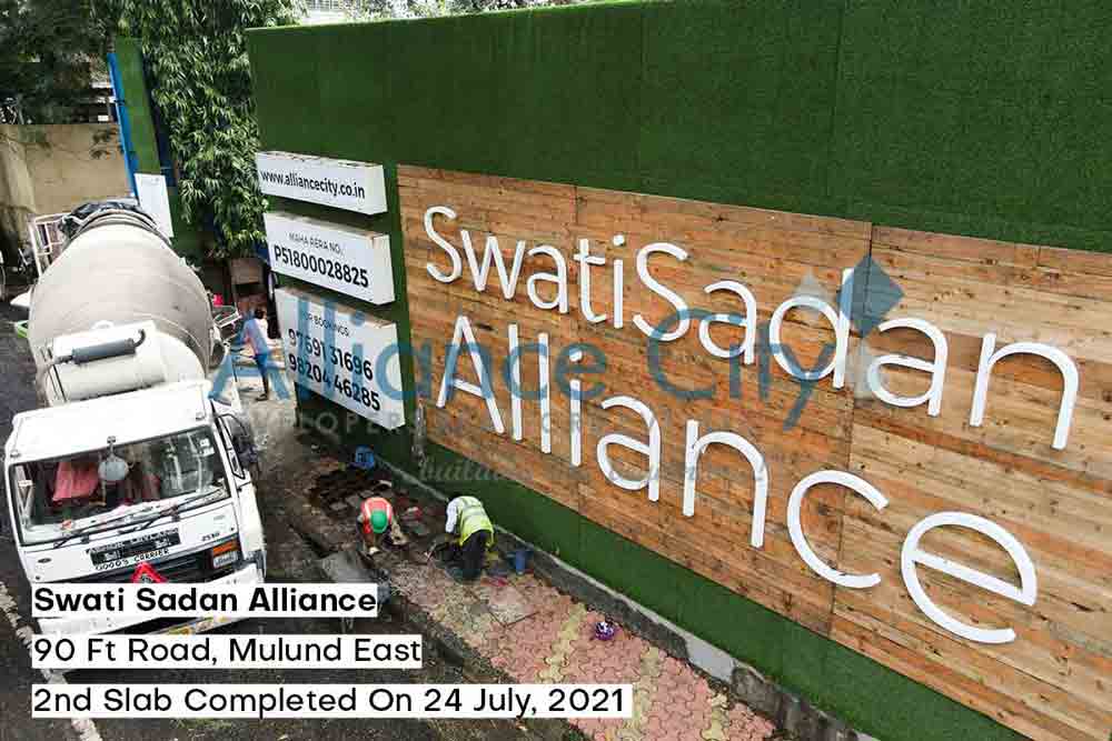 Swati Sadan Alliance Construction Update 2nd Slab