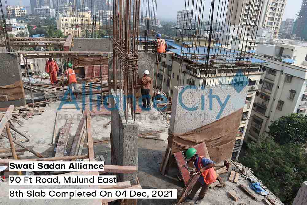 Swati Sadan Alliance Construction Update 8th Slab