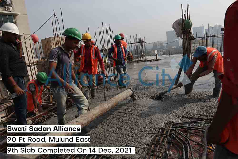 Swati Sadan Alliance Construction Update 9th Slab