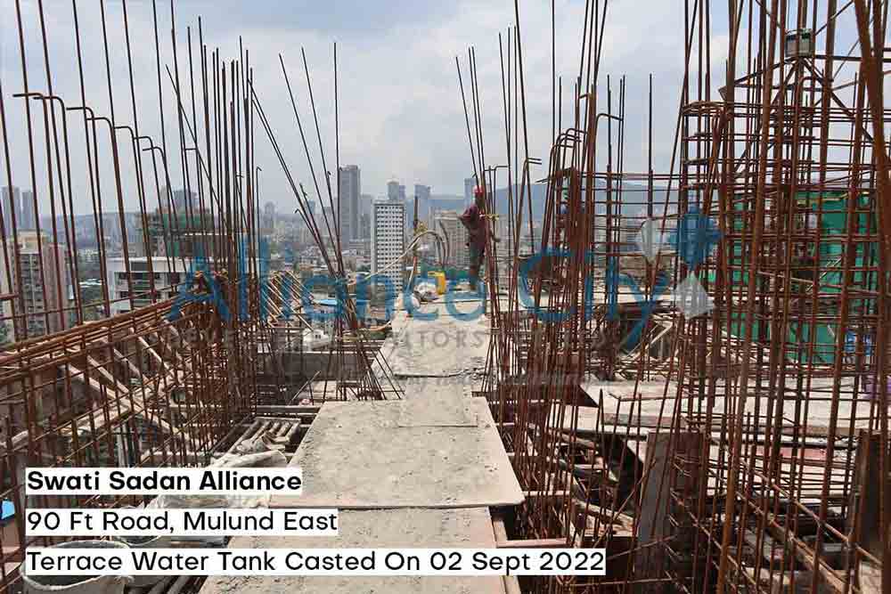 Swati Sadan Alliance Construction Update Terrace Tank