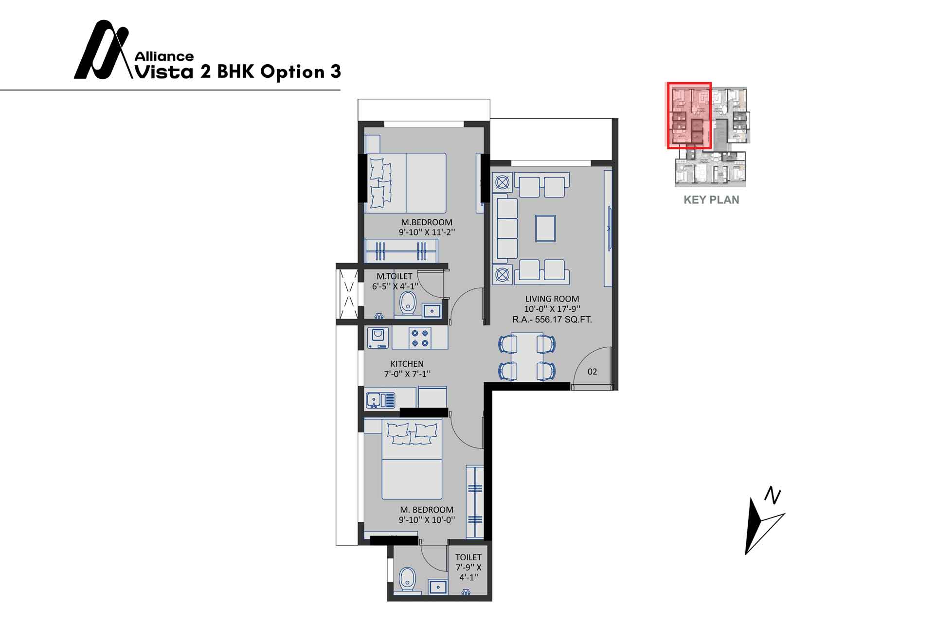 Alliance Vista - 2BHK