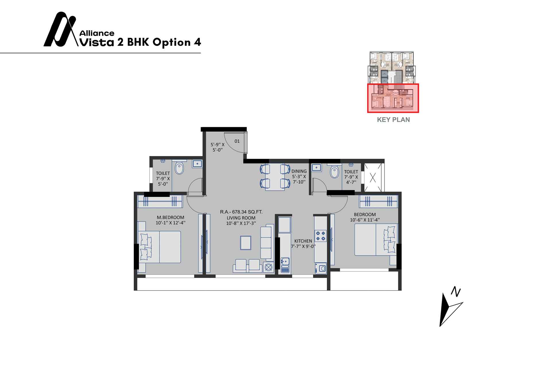 Alliance Vista - 2BHK